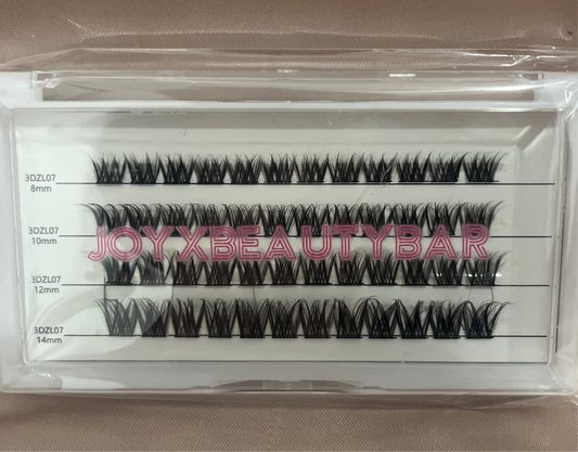 Natural lash clusters